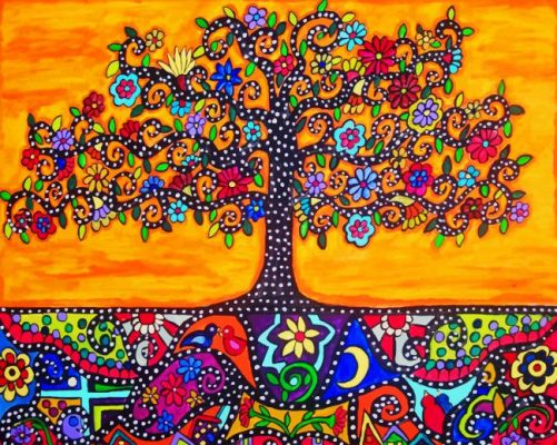 Mexican Folk Art  paint by numbers
