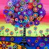 Mexican Folk Art Tree Paint by numbers