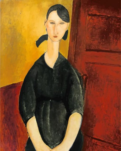 Modigliani Portrait De Paulette Jourdain Paint by numbers