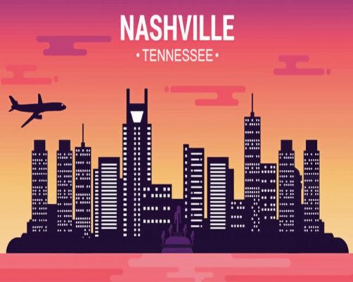 Nashville Illustration  Paint by numbers