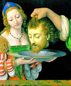 Salome With The Head Of John The Baptist paint by numbers