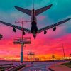 Pastel Airplane Aesthetic Paint by numbers