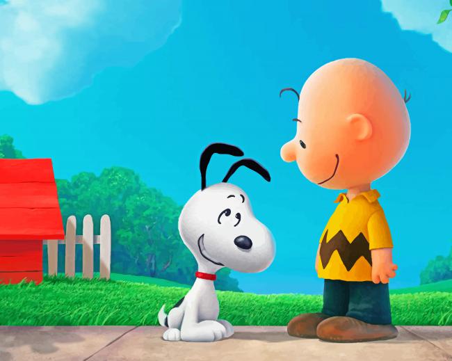 Peanuts Charlie Brown And Snoopy Paint by numbers