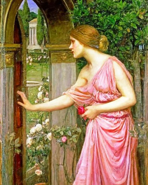 Psyche Opening The Door Of Cupid Paint by numbers