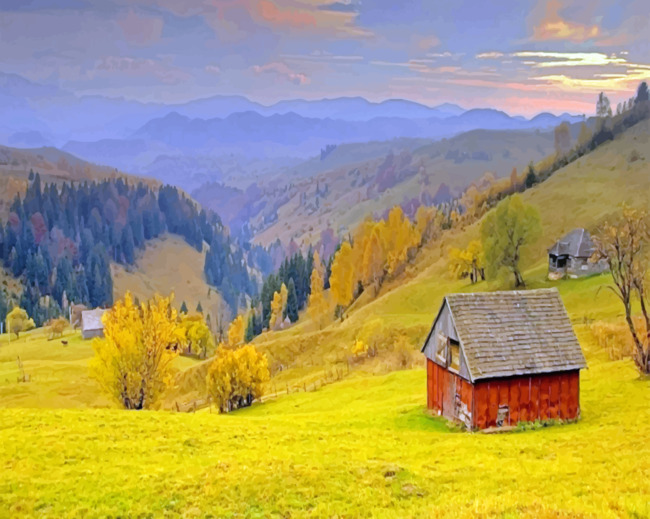 Romania Landscape Paint by numbers