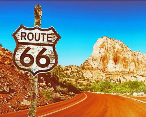 Route 66 In Arizona Paint by numbers