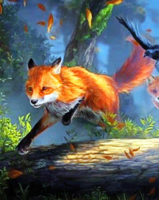 Running Fox Paint by number