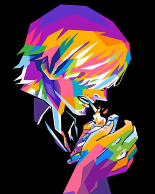 Sanji One Piece Paint by numbers