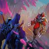Shen And Zed League Of Legends Paint by numbers