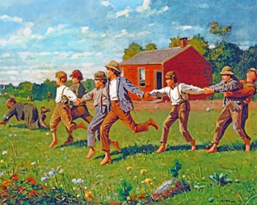 Snap The Whip Winslow Homer Art Paint by numbers