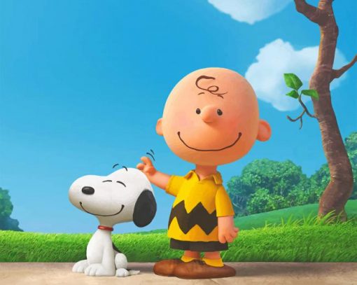 Snoopy And Charlie Brown Paint by numbers
