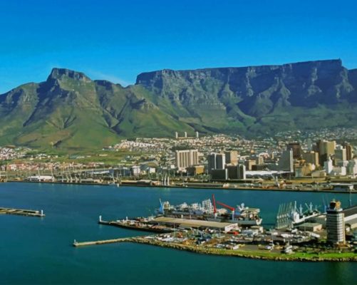 Table Mountain Cape Town South Africa  Paint by numbers