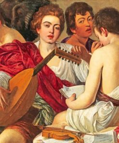 The Musicians Caravaggio paint by numbers