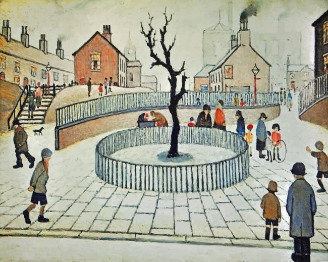 The Tree L S Lowry Paint by numbers