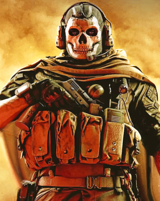 Warzone Skull Paint by umbers
