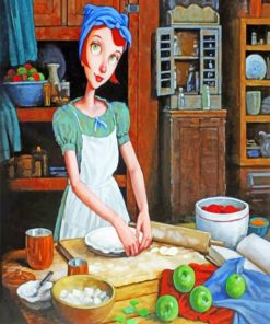 Woman Baking Paint by numbers
