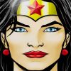 Wonder Woman Portrait Paint by numbers