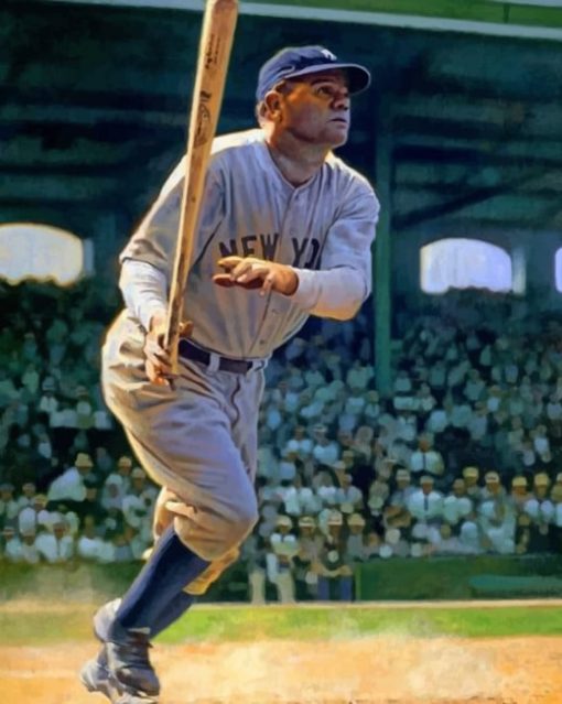 Babe Ruth paint by numbers