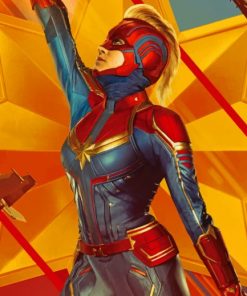 Captain Marvel Paint by numbers