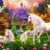 Horse Unicorn In Heaven paint by numbers
