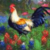 Rooster In Garden Paint by numbers