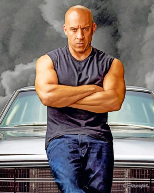 Dominic Toretto Paint by numbers
