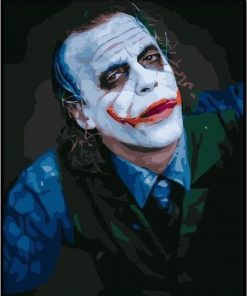 Heath Ledger Joker paint by numbers