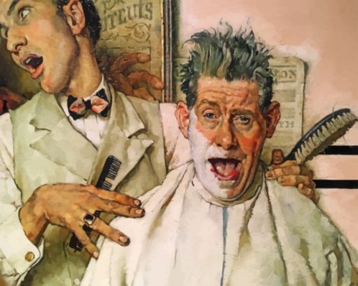 Rockwells Barber Paint by numbers