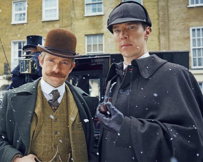 Sherlock And John Watson The Abominable Bride Paint by numbers