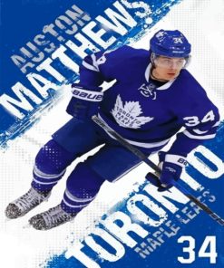 Toronto Maple Leafs Auston Matthews paint by numbers