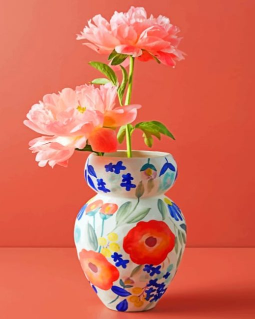 Aesthetic Ginger Jar Vase paint by numbers