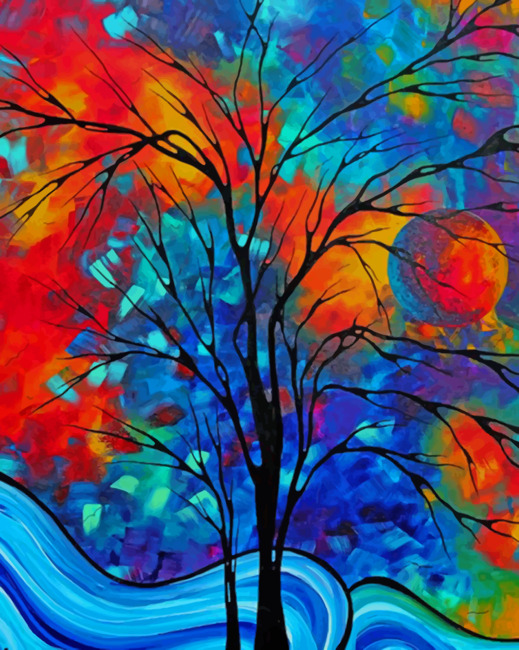 Abstract Tree - Paint By Number - Paint by numbers