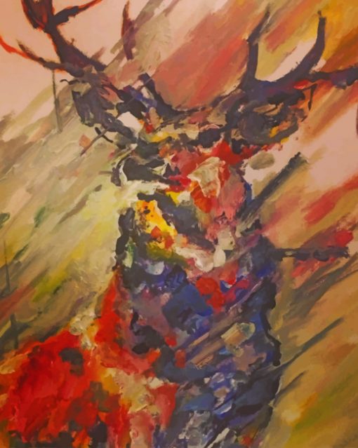 Aesthetic Abstract Deer Paint by numbers