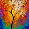 Aesthetic Abstract Tree Paint by numbers