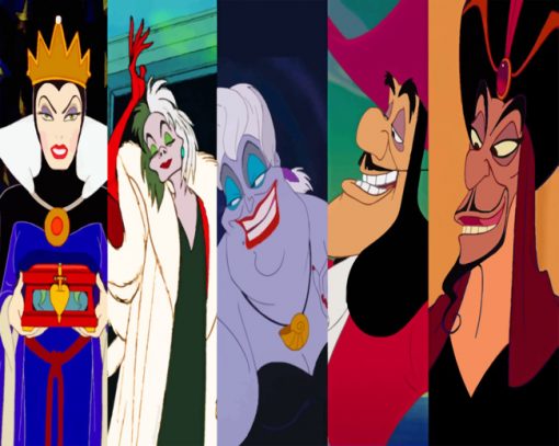 Disney Villains Characters paint by numbers