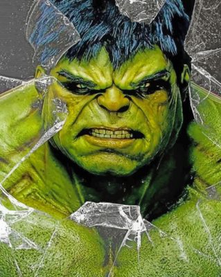 Aesthetic Hulk - Paint By Number - NumPaint - Paint by numbers