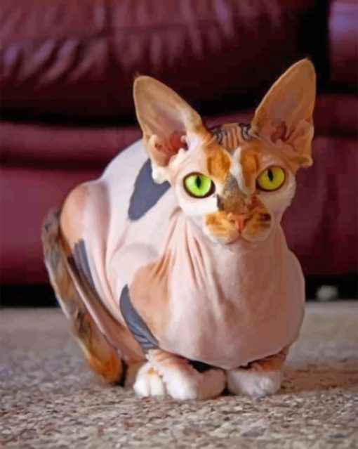 Aesthetic Sphynx Cat paint by numbers