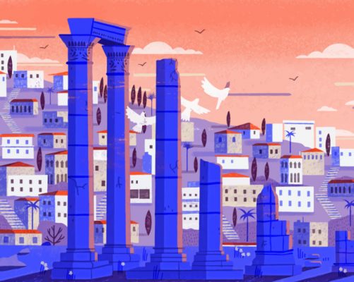 Amman Illustration paint by numbers