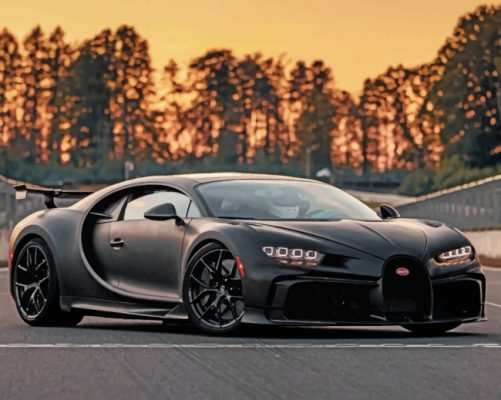 Bugatti Chiron - Paint By Number - Num Paint Kit