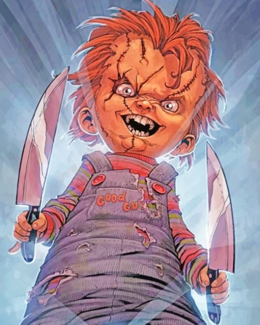 Chucky Comic Paint by numbers