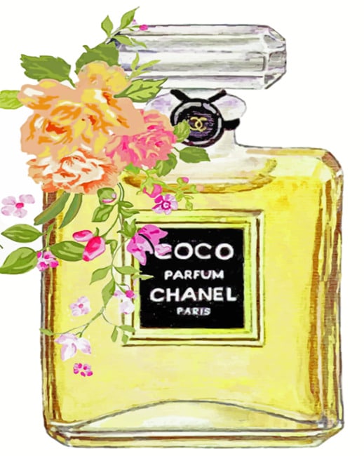 Coco Chanel Perfume Paint By Number Numpaint Paint By Numbers