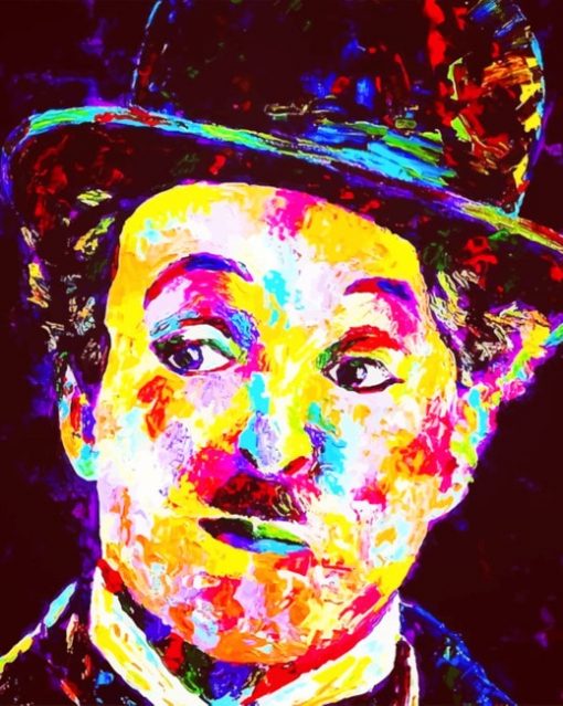 Charlie Chaplin Art Paint by numbers