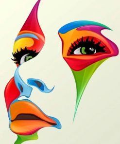 Colorful Face Paint by numbers