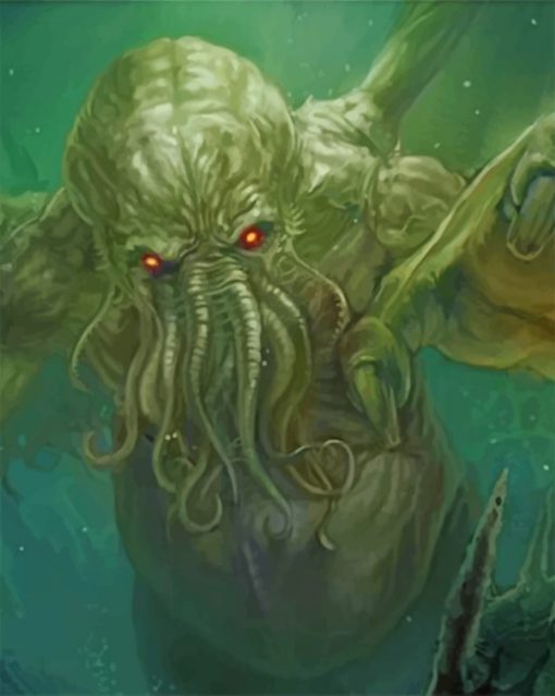 Scary Cthulhu paint by numbers
