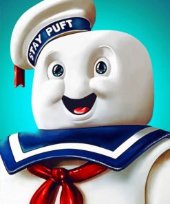 Stay Puft Marshmallow Man paint by numbers