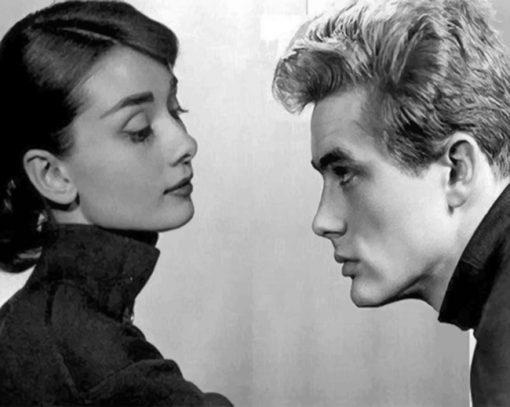 James Dean And Audrey paint by numbers