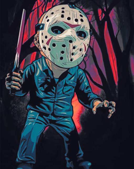 scary-jason-voorhees paint by numbers