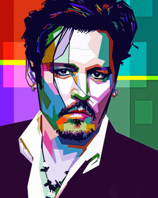Johnny Depp - Paint By Number - Num Paint Kit