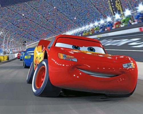 Lightning Mcqueen - Paint By Number - Num Paint Kit