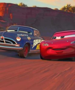 Lightning Mcqueen Racing Cars Paint by numbers